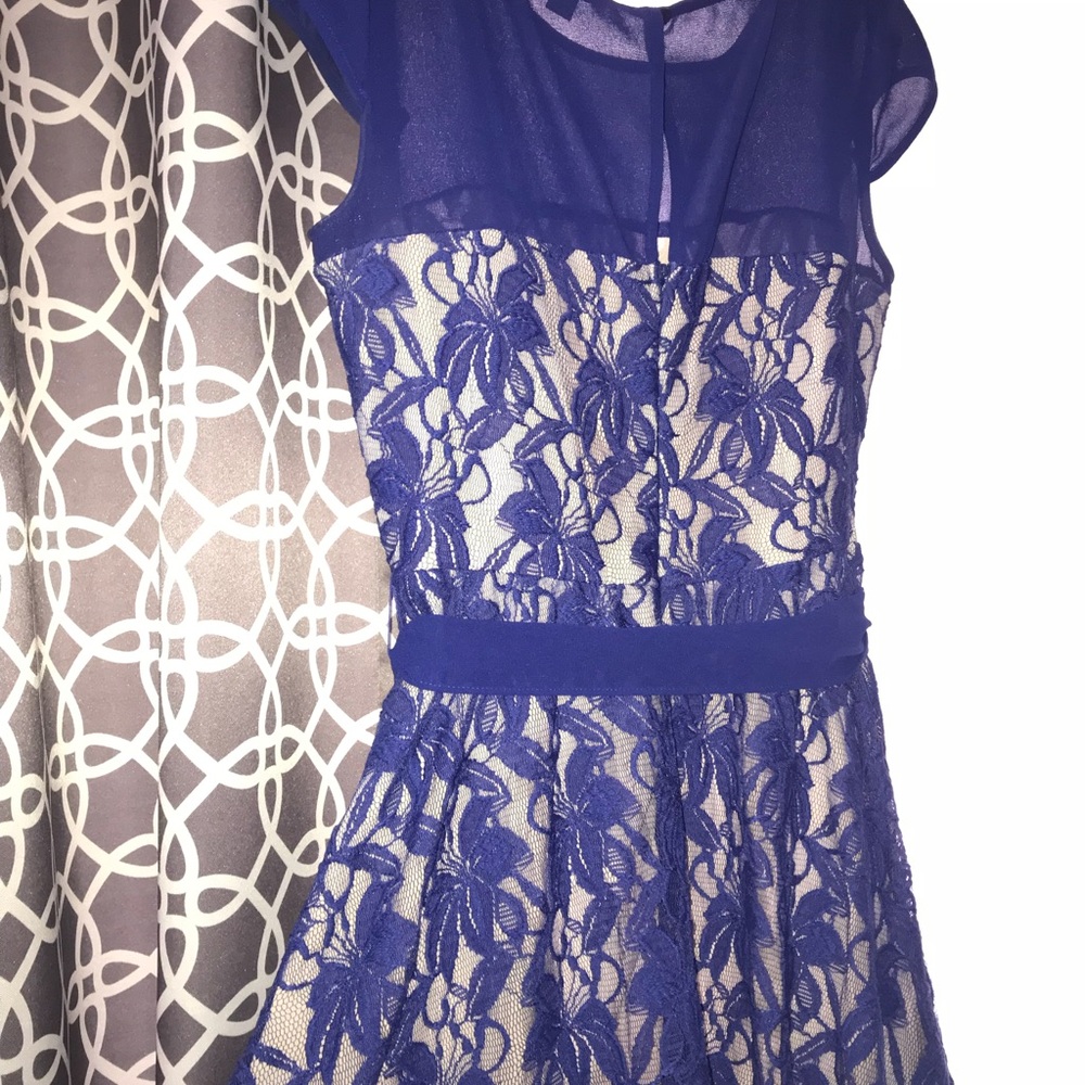 Blue-tiful dress! A-line dress knee length